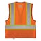 Ergodyne Two-Tone/Black Bottom Safety Vest 2XL, 3XL Class 2 U Back, , Zipper 2 Mic Tab, ID Window 8251HDZBK - alternate 3